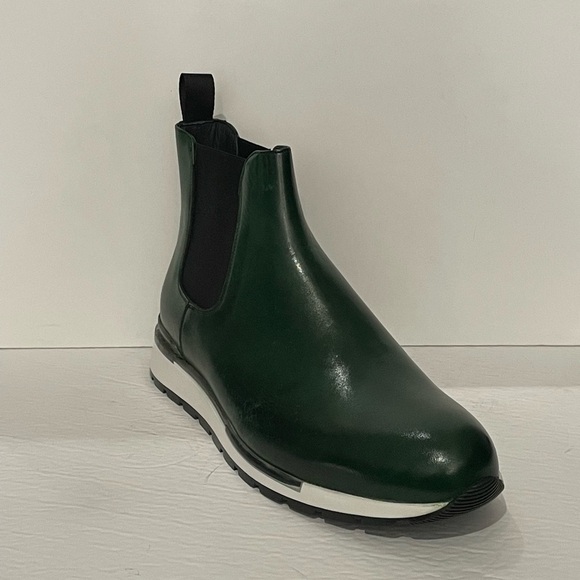 duca Other - Duca boot slip on round toe green Atalian leather white bottom sole